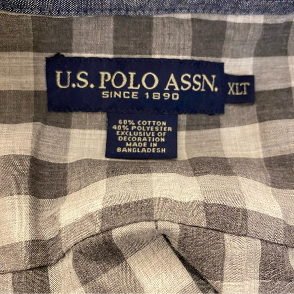 U.S. Polo Assn long sleeve button up shirt men’s XLT - Picture 7 of 10
